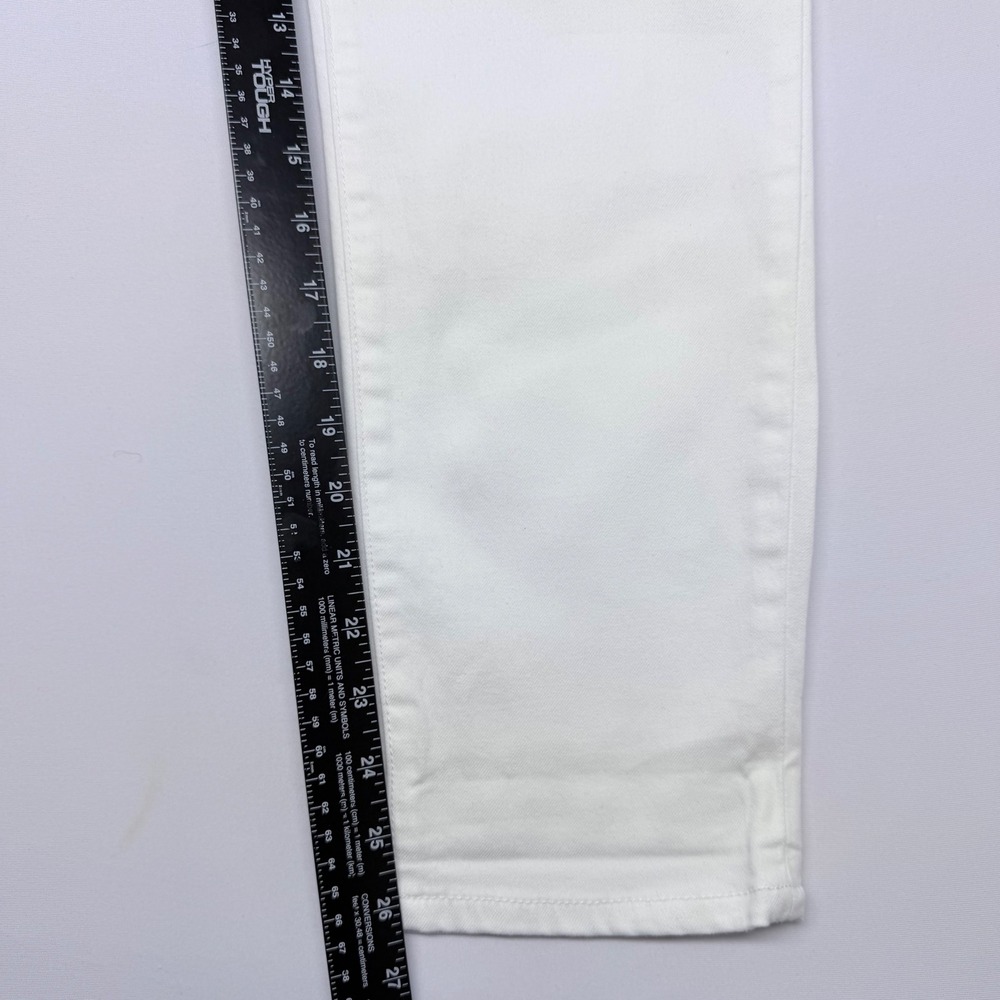 Democracy Ab solution White Straight Leg Jeans Womens 10 Stretch Denim - Picture 9 of 10